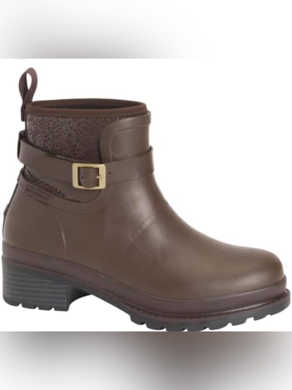 Muck Boots Womens Brown Ankle Rain Boots Waterproof Buckle Farm Work Size 7